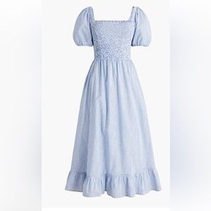 JCrew Puffed Sleeve Midi Dress, NWT